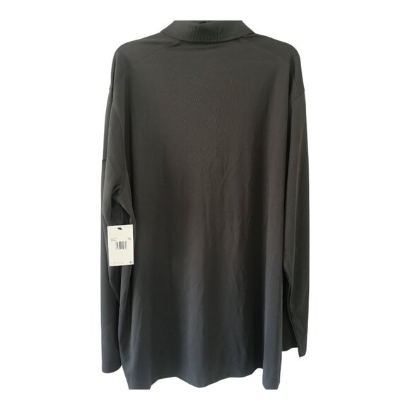 nwt Nike Men Long Sleeves Polo Shirt Black XXL - Picture 2 of 5